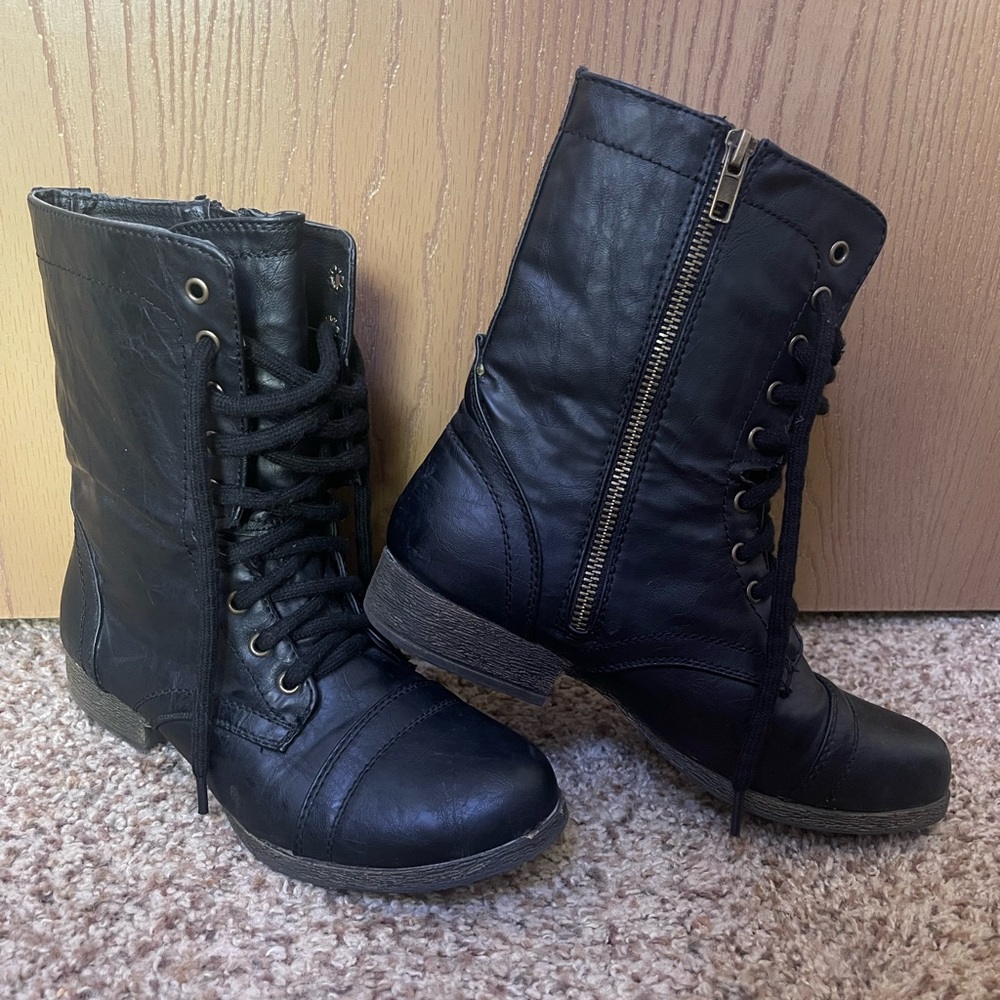 Madden Girl Combat Boots